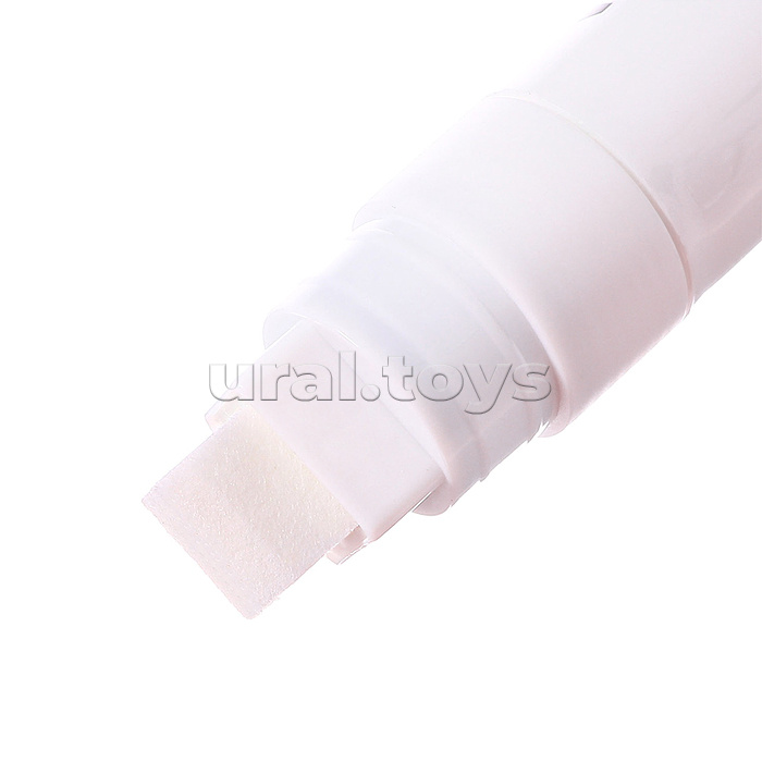 Маркер для обуви "Master Jumbo" круглый корпус увеличенного диаметра, скошенный наконечник, ширина линии письма до 14 мм, цвет - белый матовый, увеличенный запас чернил