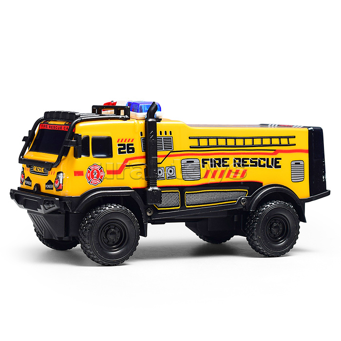 Машина "Броневик" 1:18, свет, звук, в коробке