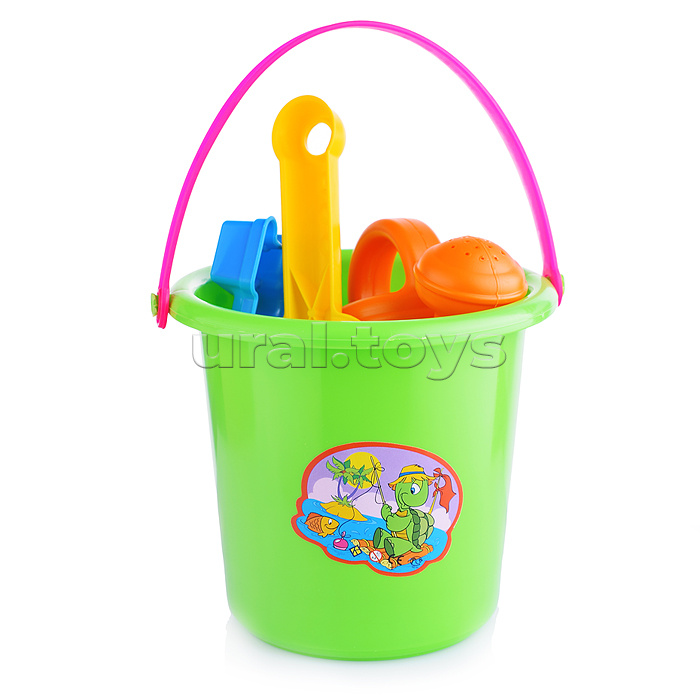 Комплект "Большой" совок+2 формочки с лейкой мал