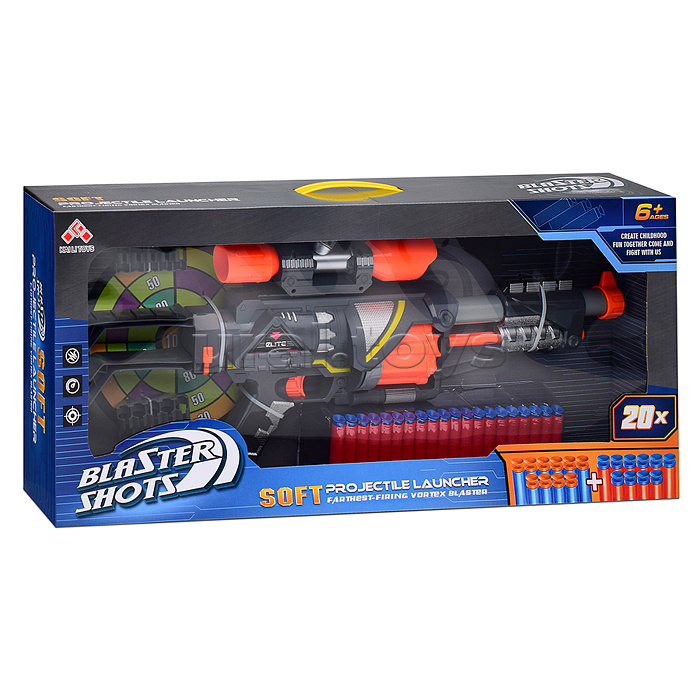 Автомат "Победитель" с мягкими полимерными пулями, в коробке Автомат "Победитель" с мягкими полимерными пулями, в коробке