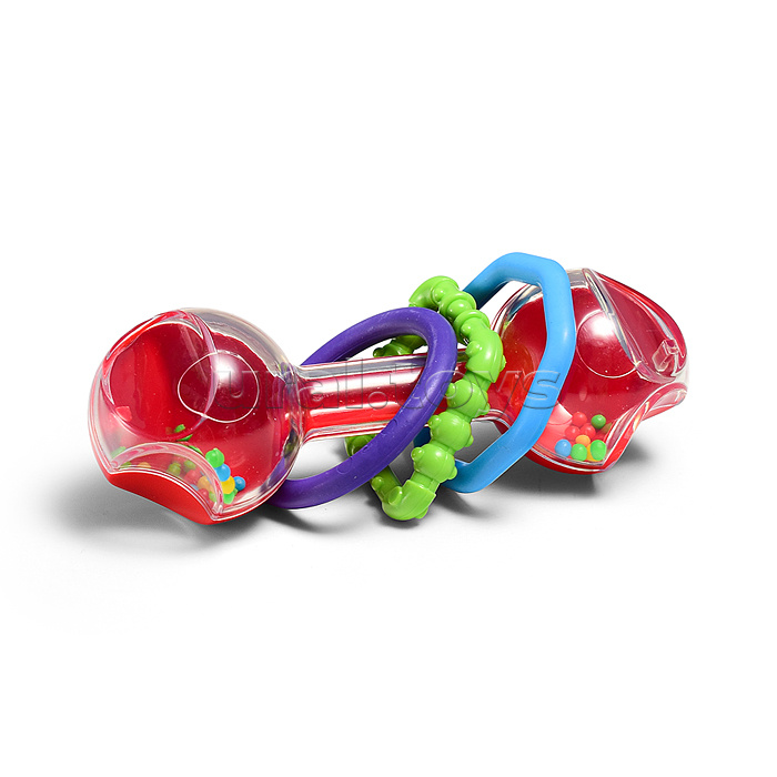 Погремушка "Гантелька" прозрачная