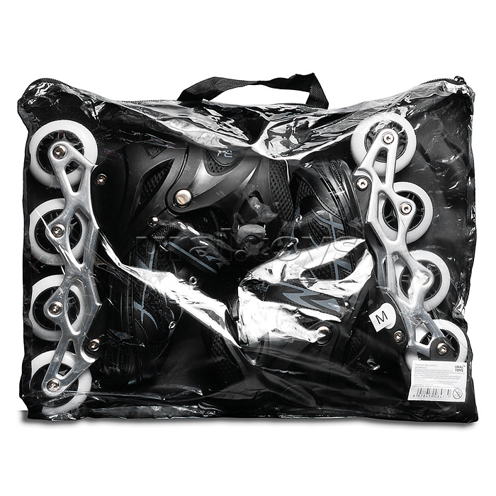 Ролики детские, размер M ( цвет черный)