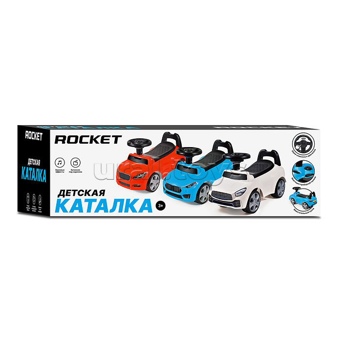Каталка для детей Rocket (цвет белый)