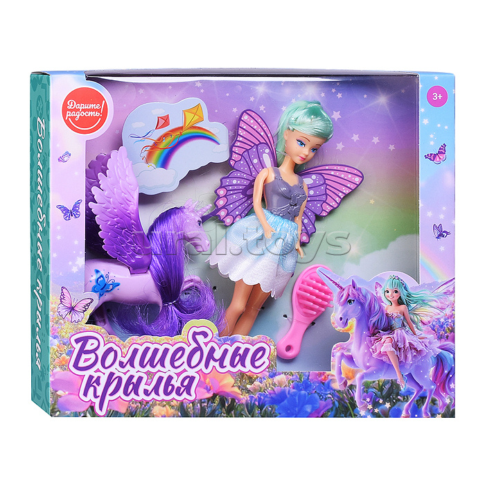 Кукла с лошадкой "Волшебные крылья" в коробке