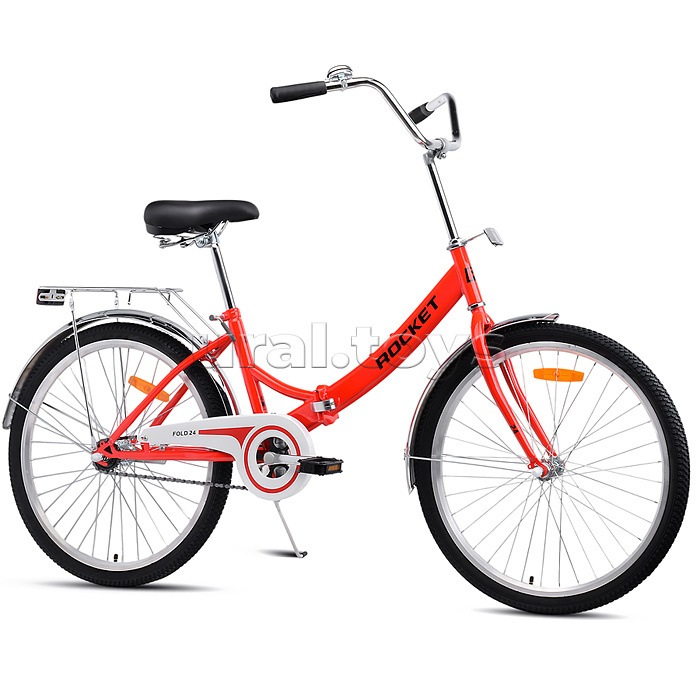 Велосипед 24" Rocket City Fold 24, цвет красный, размер 16"