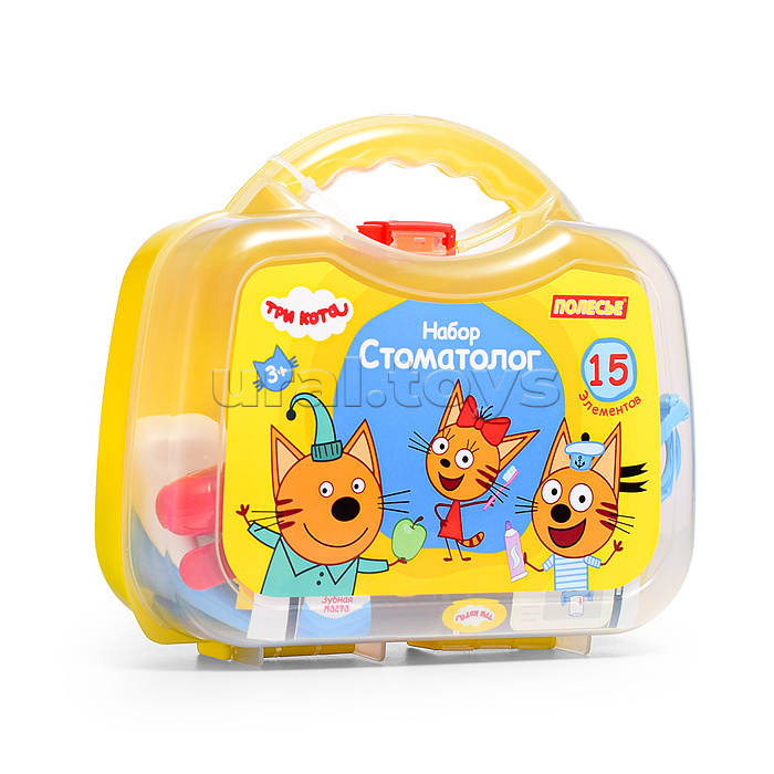 Набор "Три Кота" Стоматолог (15 элементов) (в чемоданчике)