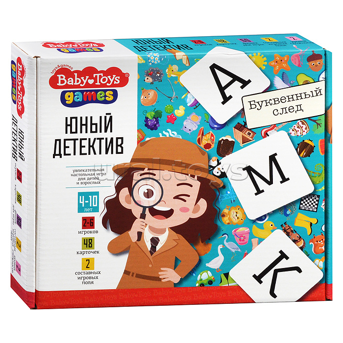 Игра настольная "Юный детектив.Буквенный след"