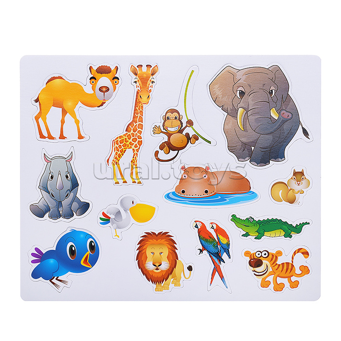 Доска для рисования "Изучай животных" в пакете