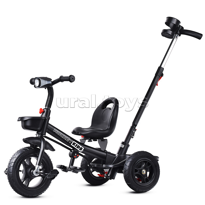 Велосипед 3-х колесный, резиновые шины, красный