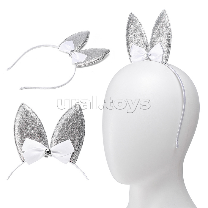 Ободок карнавальный "Ушки с бантиком"