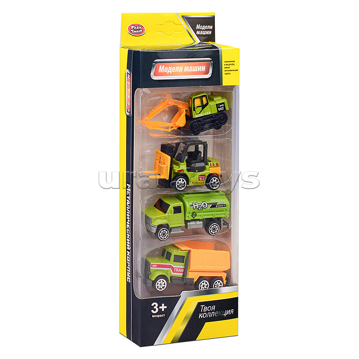 Набор машин "Строим вместе-2" в коробке