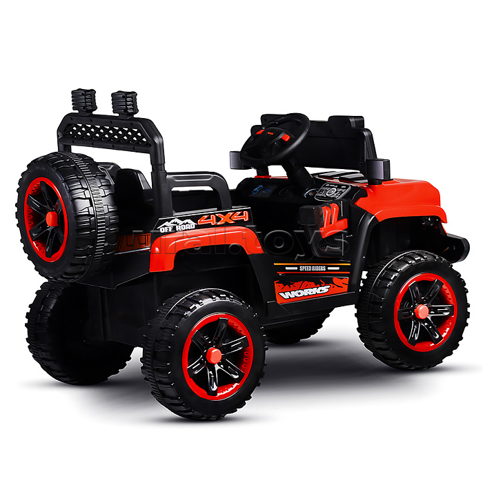 Электромобиль детский "Покоритель гор" (цвет красный)