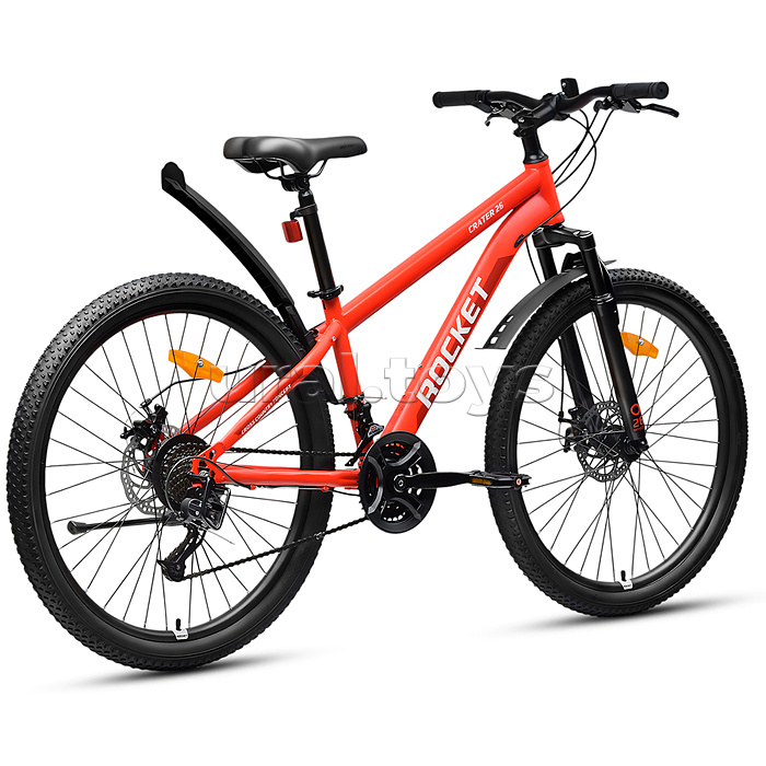 Велосипед 26" Rocket Crater 26, цвет красный, размер 14"