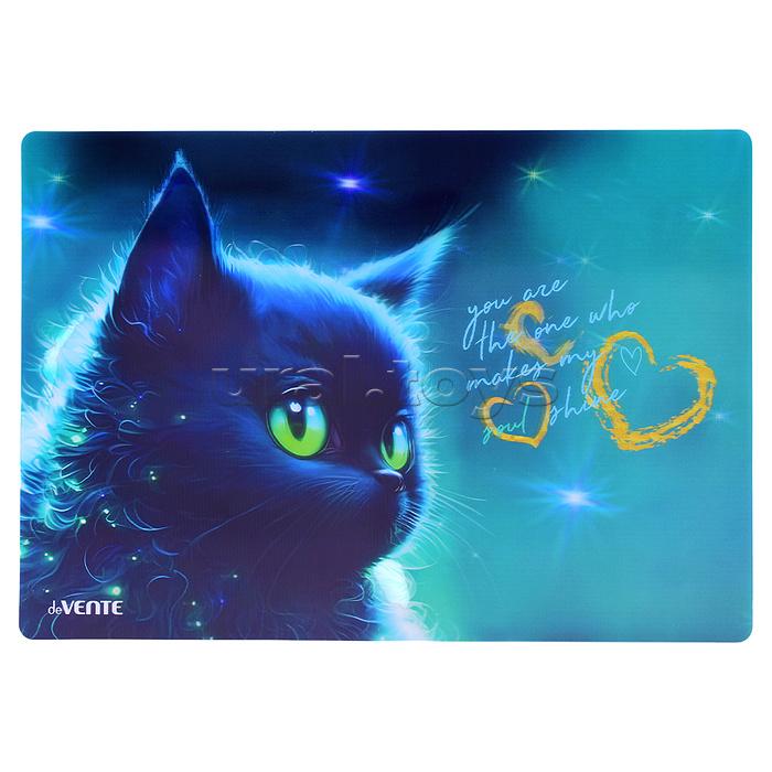 Покрытие настольное для лепки 3D "Black Cat" 33x23 см, пластиковое 600 мкм, с цветным рисунком, в пластиковом пакете Покрытие настольное для лепки 3D "Black Cat" 33x23 см, пластиковое 600 мкм, с цветным рисунком, в пластиковом пакете