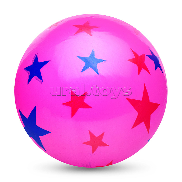 Мяч надувной PVC "Звезды" 22,5 см., 60 гр. (цвет микс)