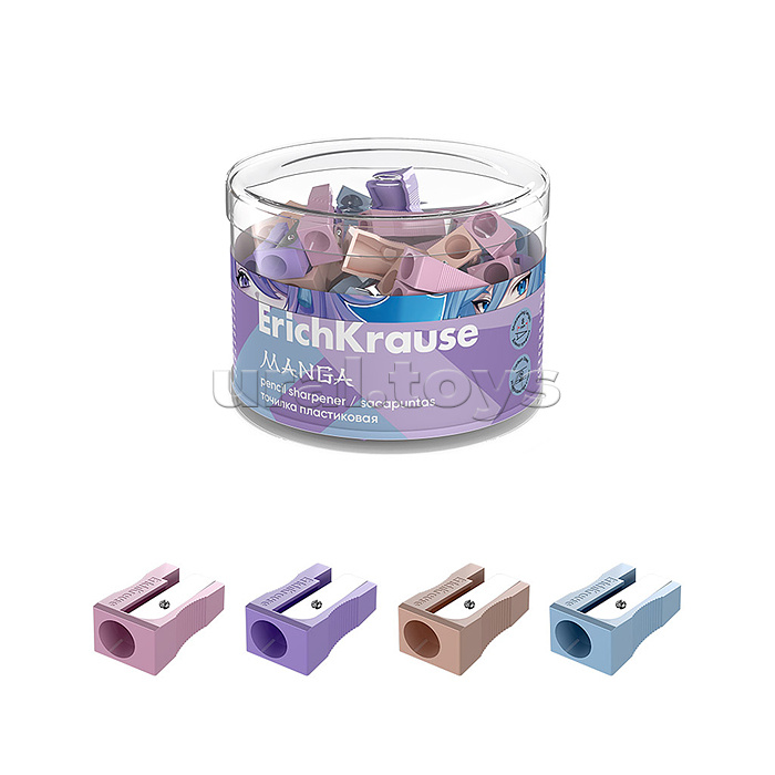 
Точилка пластиковая EasySharp, Manga ассорти (в тубусе по 60 шт)