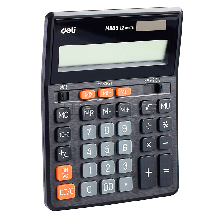 Калькулятор настольный, черный 12-разр.
