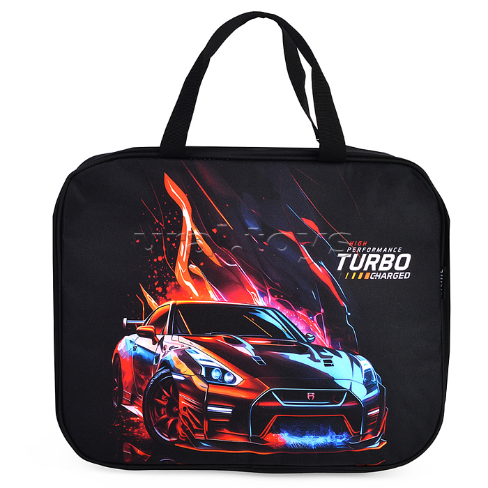 Папка для тетрадей, ИЗО и технологии "Turbo" A4 (36x28x8 см) текстильная, с текстильным расширением 8 см, на молнии сверху, с внутренним карманом, с подкладом, с текстильными ручками увеличенной длины 28 см, окно и именная карточка для подписи Папка для тетрадей, ИЗО и технологии "Turbo" A4 (36x28x8 см) текстильная, с текстильным расширением 8 см, на молнии сверху, с внутренним карманом, с подкладом, с текстильными ручками увеличенной длины 28 см, окно и именная карточка для подписи
