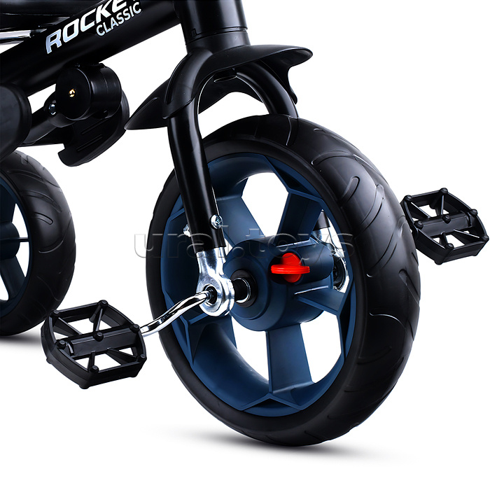 Велосипед трехколесный Rocket 136-BL, колеса EVA 10"/8", цвет синий