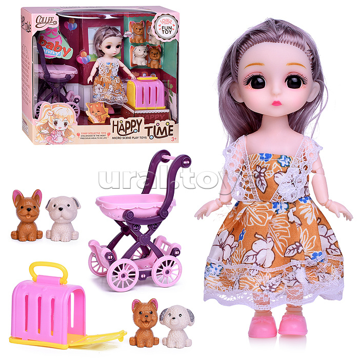 Кукла с аксессуарами "Хейли и её питомец" в коробке