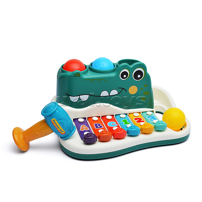 Металлофон "Крокодил" в коробке