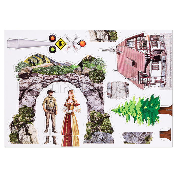 Железная дорога "Млечный путь"(свет, звук) в коробке