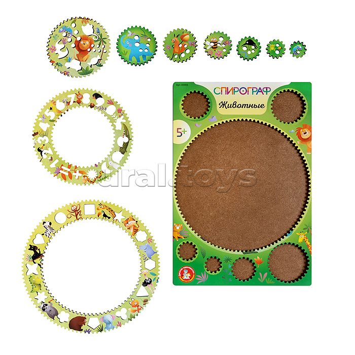 Игра развивающая Спирограф. Животные