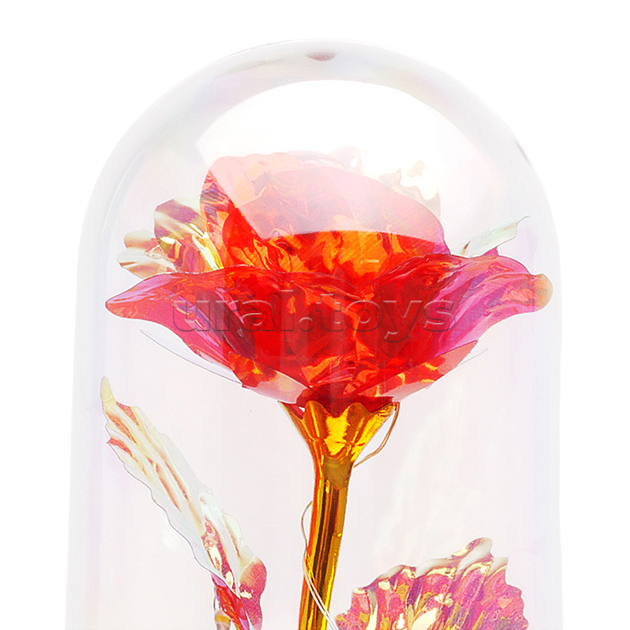 Светильник "Волшебный цветок" в коробке (красный)