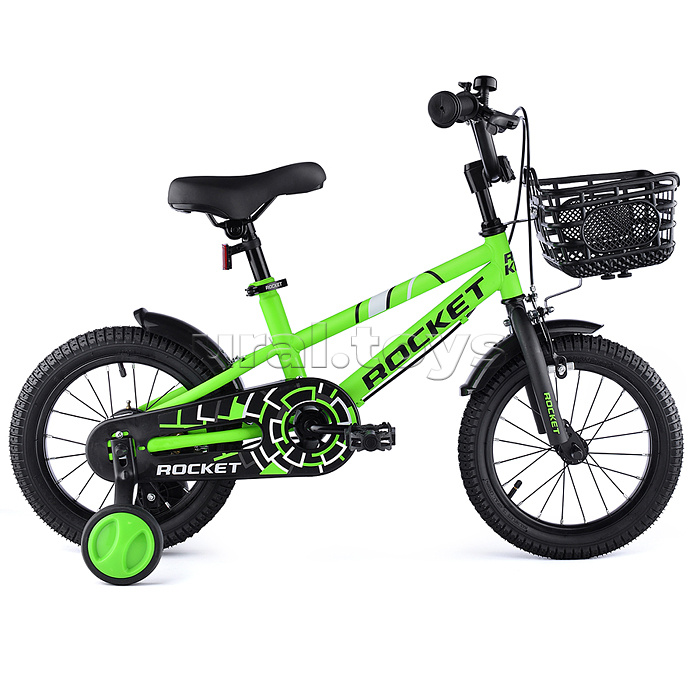 Велосипед 14" Rocket 100, цвет зеленый
