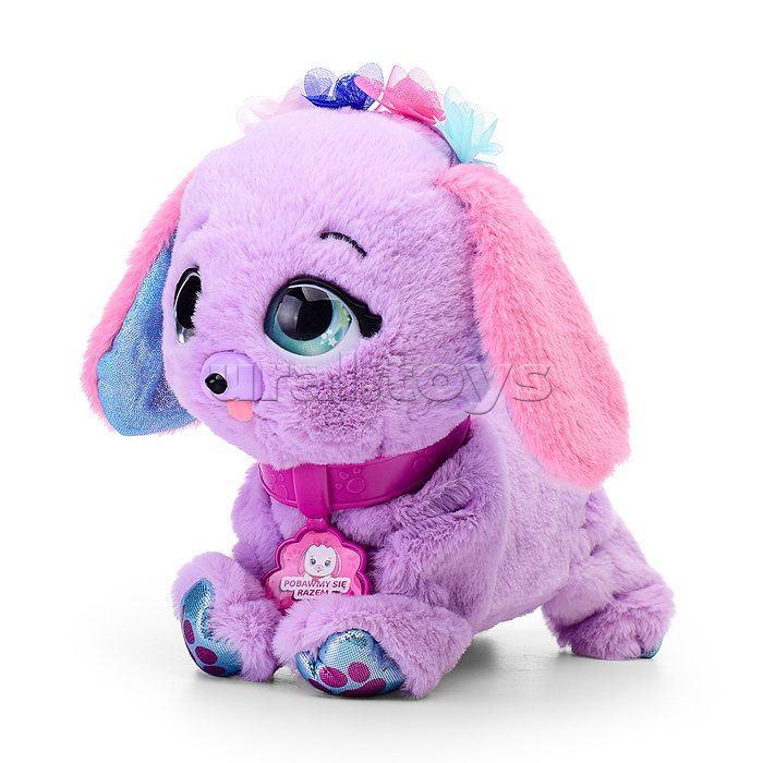 Собака "Боня" (сидит, лежит, ходит, издает звуки) в коробке