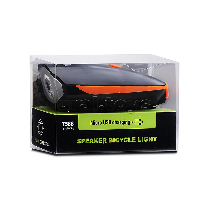 Фонарь аккумуляторный, велосипедный, 1200 мАч