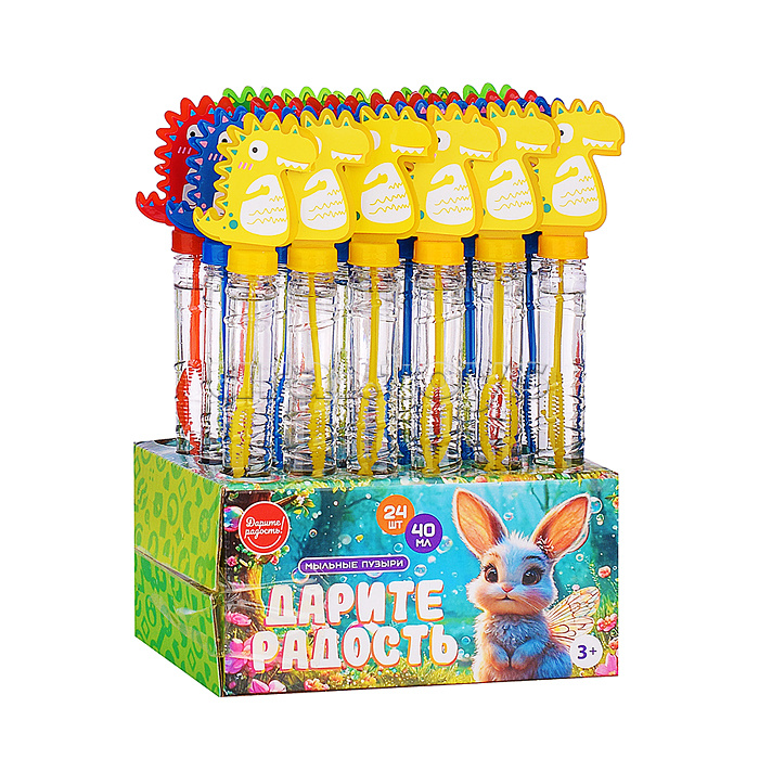 Мыльные пузыри "Динозавр" 40 мл.