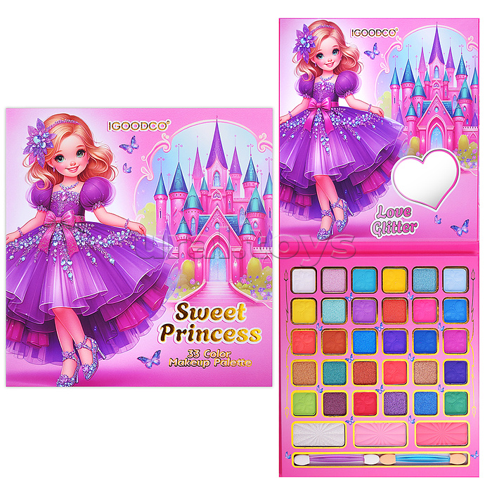 Косметика детская "Сладкая принцесса" (палетка теней)