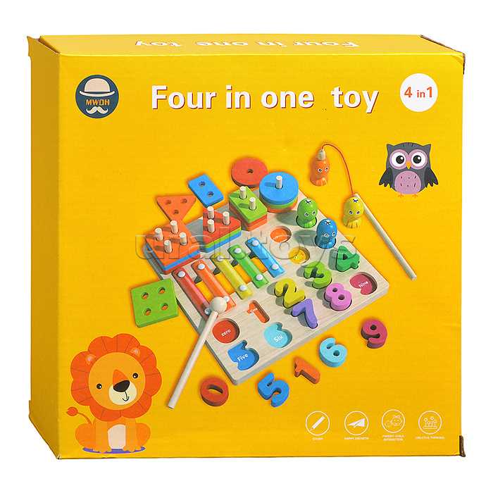 Игра развивающая 4 в 1 "Обучайся"