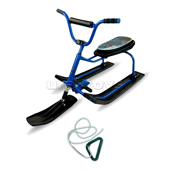 Игрушка Снегокат детский 214 "Drive" разборный с высокой рамой, с рисунком и высоким рулем (Разведчик)