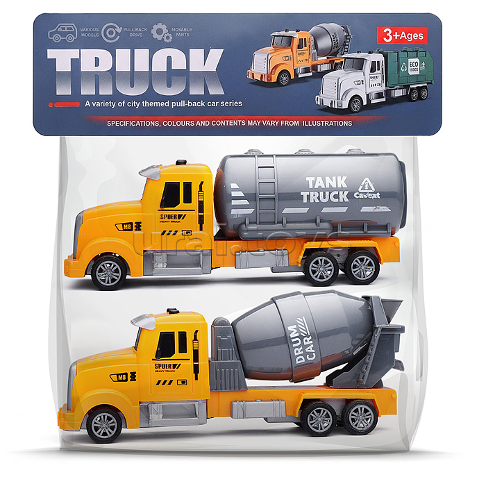 Набор машин "Дорожная фура" в пакете