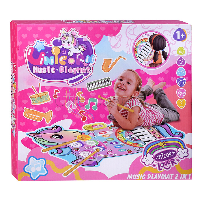 Коврик музыкальный "Единорог" в коробке