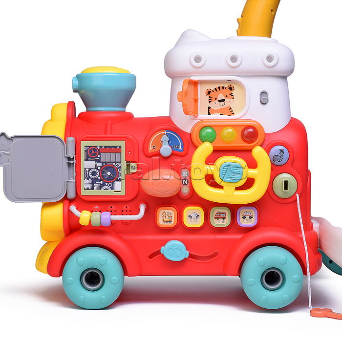 Игровой центр-Каталка "Маленький поезд" со спреем, в коробке