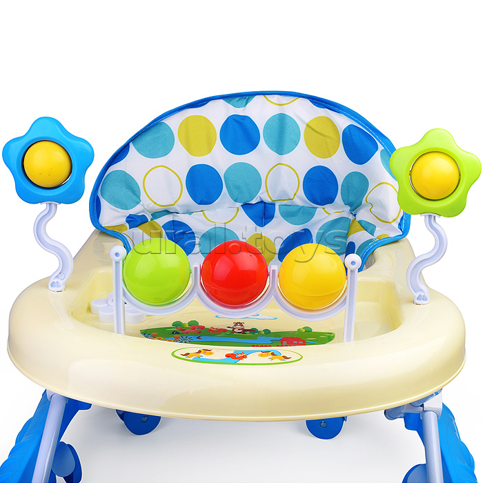 Ходунки "Любимые игрушки" (цвет голубой)