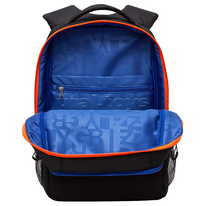 Рюкзак школьный (/1 черный - оранжевый)