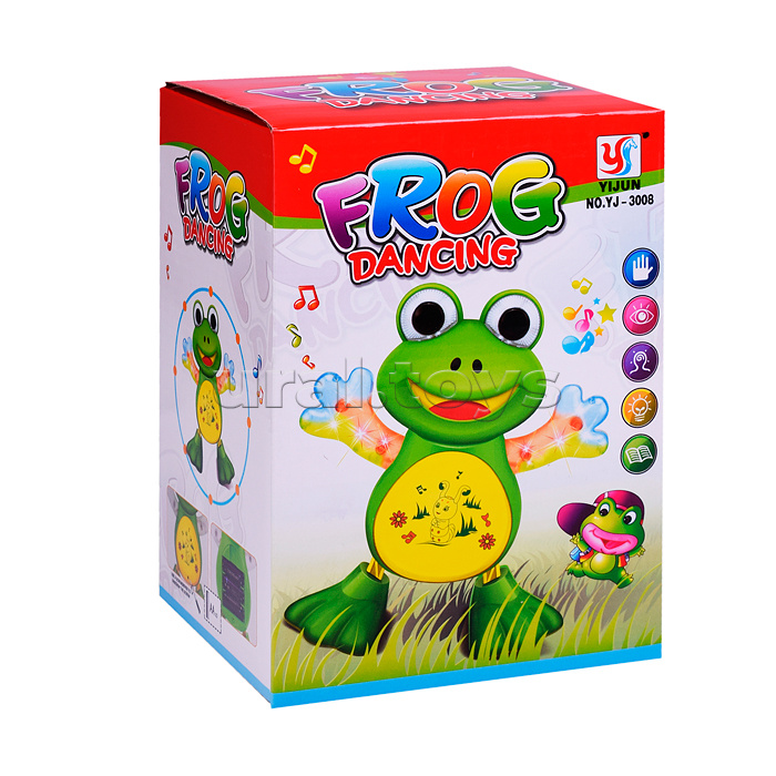 Лягушенок "Танцор" на батарейках, в коробке Лягушенок "Танцор" на батарейках, в коробке