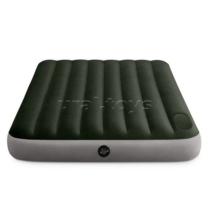 Матрас надувной Dura-Beam Full, 137 х 191 х 25 см, с встроенным ножным насосом, 64762 INTEX