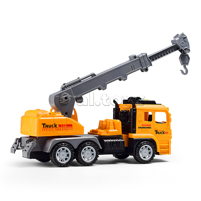 Машина "Автокран" (свет, звук) в коробке