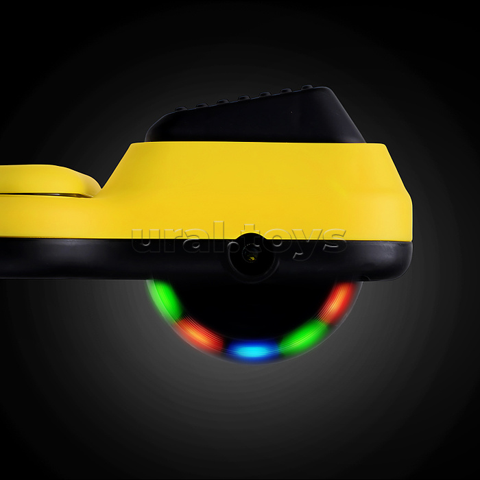 Самокат 3-х. кол., колеса PU, желтый, в коробке