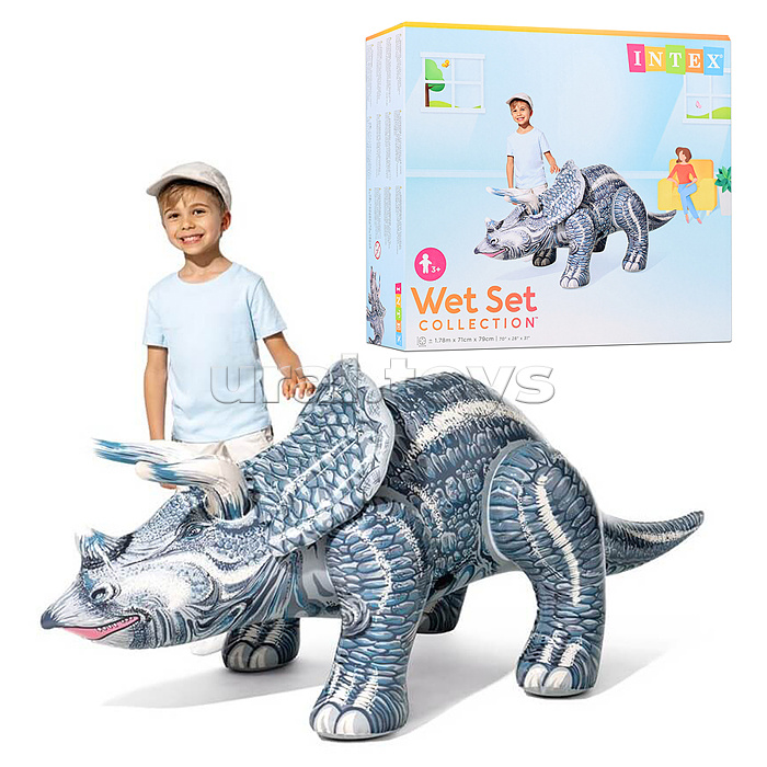 Игрушка надувная "Динозавр" от 3-8 лет, Трицератопс или Бронтозавр в ассортименте, 48594NP INTEX