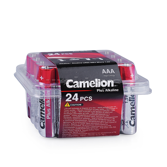 Батарейки алкалиновые Camelion LR03-PB24 LR03 Plus Alkaline (24 шт.)