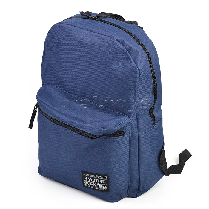 Рюкзак "Blue" подростковый 40x29x17 см (14 л) 250 г, 1 отделение на молнии, 1 передний карман, темно-синий