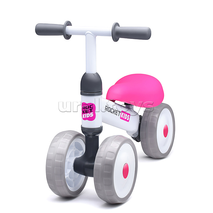 Беговел трехколесный Rocket 134-WT, колеса EVA, цвет белый