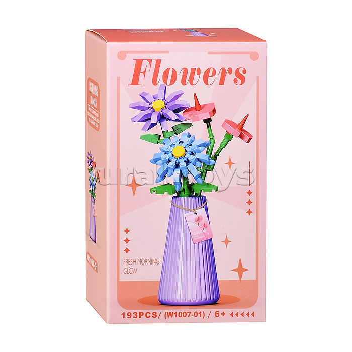 Конструктор "Цветок" (193 дет.) в коробке
