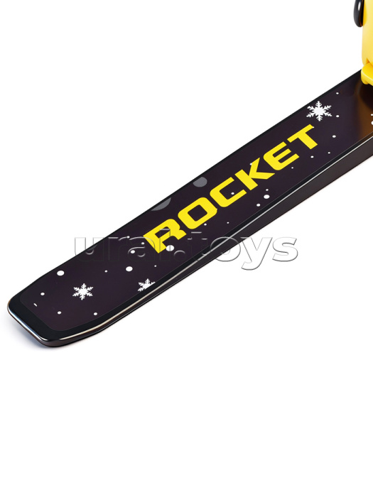 Лыжи детские "Пингвины" ROCKET SKI JUNIOR 90/90 см, универсальное крепление, с палками